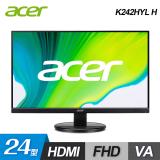 【Acer 宏碁】K242HYL H 24型 無邊框廣視角螢幕