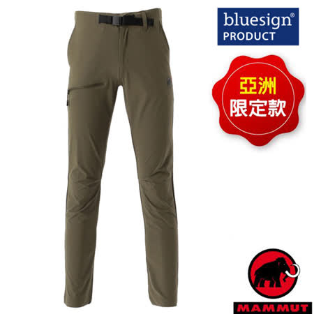 【瑞士 MAMMUT 長毛象】女款 AEGILITY Slim Pants AF 智慧機能彈性透氣快乾軟殼長褲/1022-00282-4584 綠鬣蜥