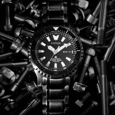 CITIZEN 星辰 PROMASTER 鈦黑河豚限量機械錶(NY0105-81E)42mm鈦合金