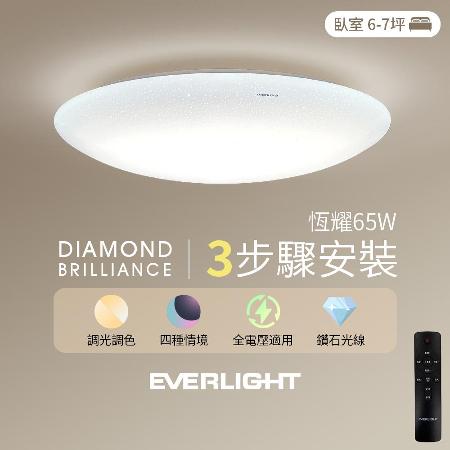 億光 65W 恆耀 遙控調光調色 LED吸頂燈 天花板燈具 全電壓