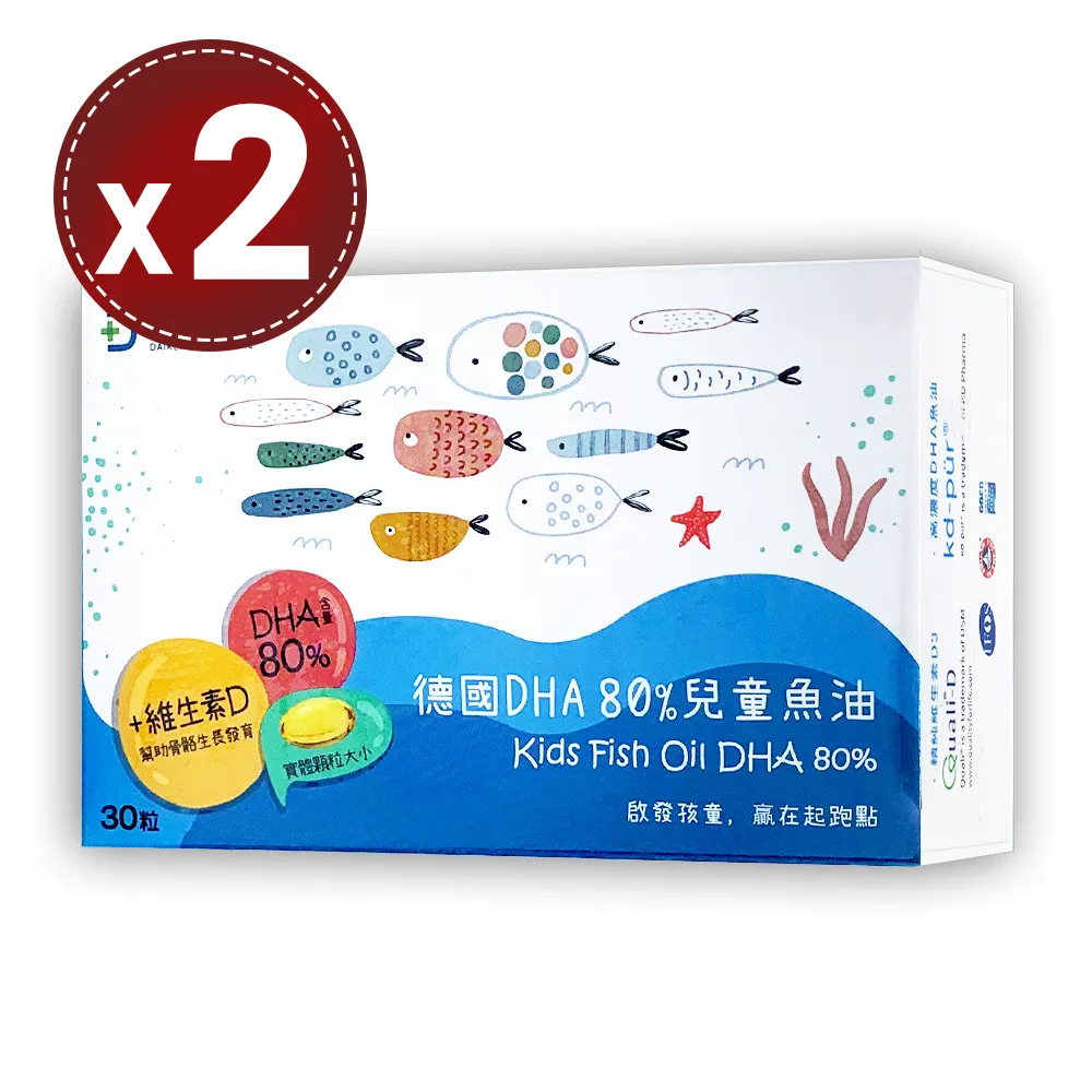 【大研生醫】
德國DHA 80%兒童魚油x2盒