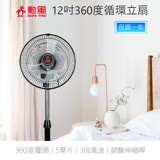 【勳風】12吋立體擺頭廣角循環立扇HF-B1282台灣製