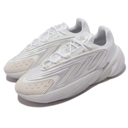 Adidas 休閒鞋 Ozelia W 女鞋 銀 白 反光 麂皮 異材質 愛迪達 H04269