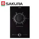 【SAKURA 櫻花】 單口併爐黑玻璃檯面式安全瓦斯爐 G-2112G/G-2112GB 送全省安裝