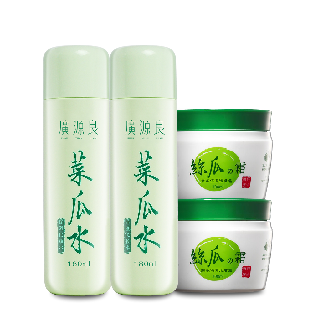 廣源良菜瓜水180ml*2+保濕霜100ml*2