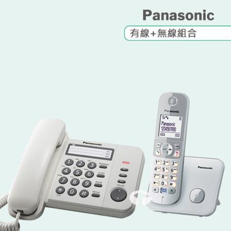 《Panasonic》松下國際牌數位子母機組合 KX-TS520+KX-TG6811 (時尚白+晨霧銀)