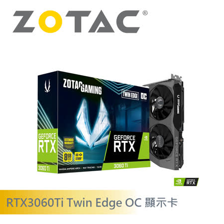 ZOTAC RTX3060Ti Twin Edge OC LHR 顯示卡