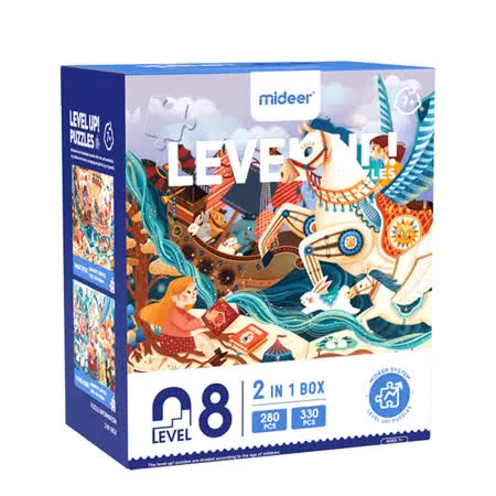 《 MiDeer 》進階式拼圖-魔法樂園(LEVEL8)