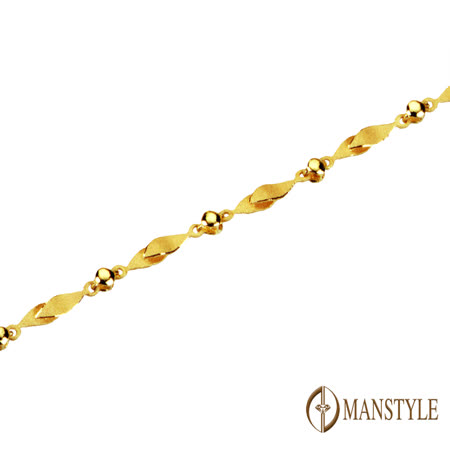 MANSTYLE 晶燦 黃金手鍊 (約2.08錢)