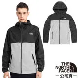 【The North Face】男 可調式輕薄防曬透氣排汗連帽外套(亞洲版型)/4U8X-50A 黑/灰白 N