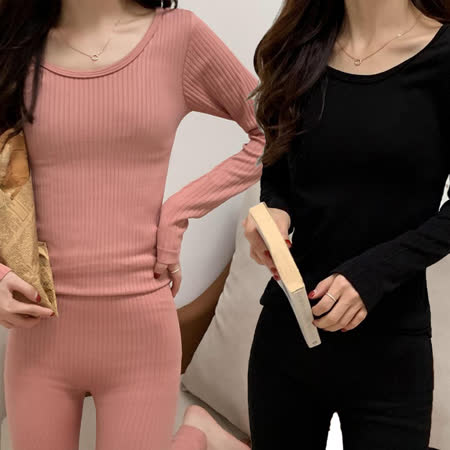 唯蜜色
螺紋針織保暖打底衣