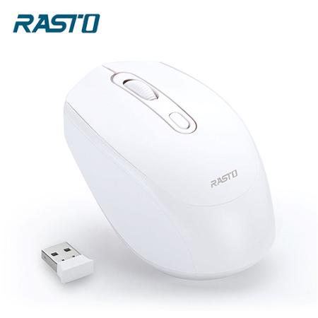 【RASTO】RM10 超靜音無線滑鼠-白
