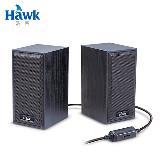 【Hawk 浩客】08-HGU206BK 二件式木質喇叭-黑