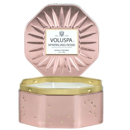 美國 VOLUSPA 
玫瑰氣泡香氛禮盒340g