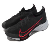 Nike 慢跑鞋 Air Zoom Tempo Next FK 男鞋 黑紅 不對稱鞋帶 運動鞋 CI9923-009 30CM=男US12
