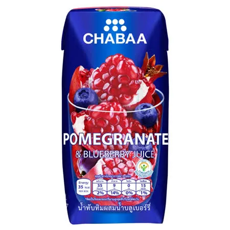 泰國《CHABAA》啜吧-石榴佐藍莓汁180ml