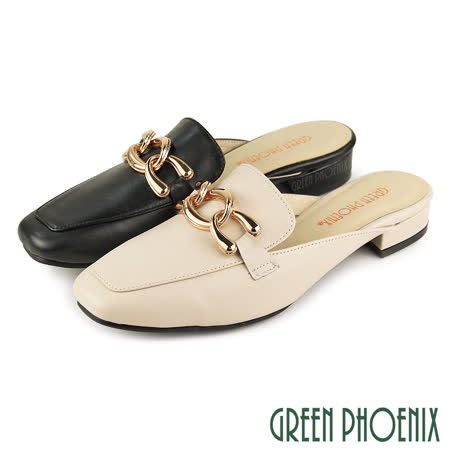 GREEN PHOENIX
低跟方頭穆勒鞋