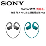 SONY 防水無線運動隨身藍牙聽耳機 NW-WS623 黑色