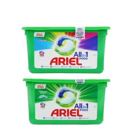 歐洲版P&G ARIEL 洗衣膠球40入-2盒組