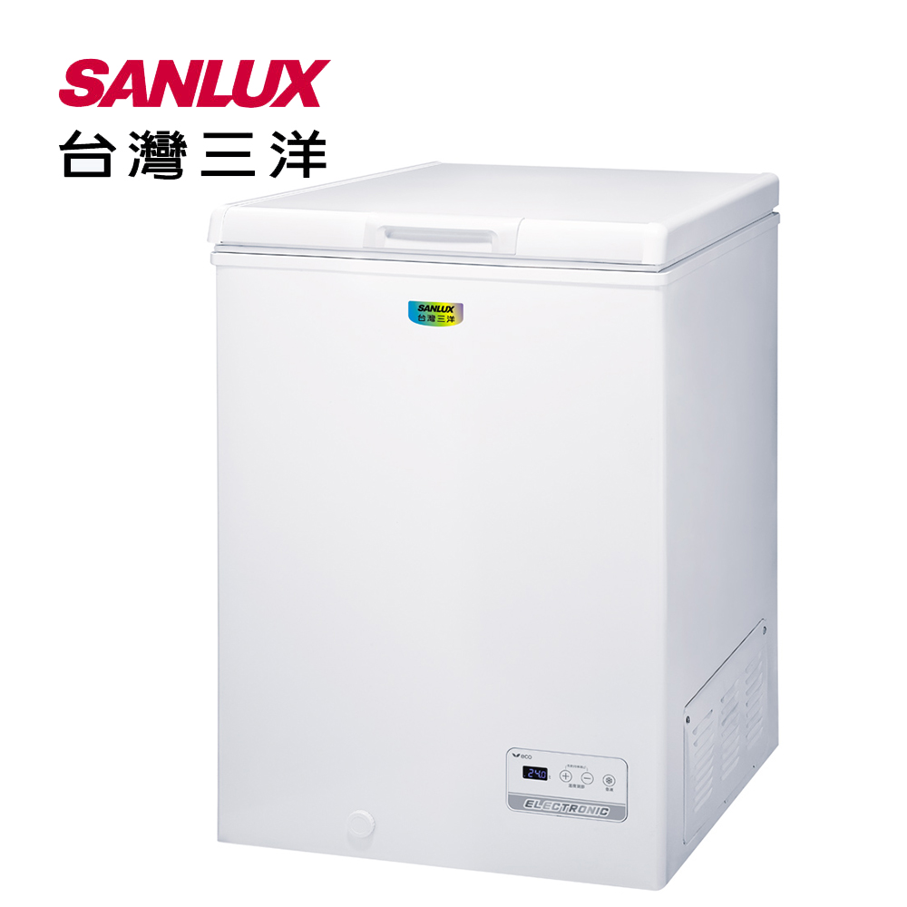 (福利品)【台灣三洋 SANLUX】105公升上掀式節能直冷冷凍櫃 SCF-108GE