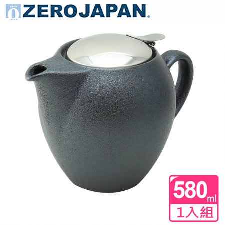 【ZERO JAPAN】品味生活陶瓷不鏽鋼蓋壺(水晶銀)580cc