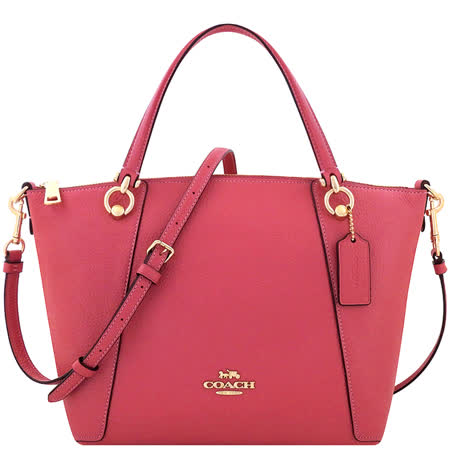 COACH 
皮革手提/斜背兩用包