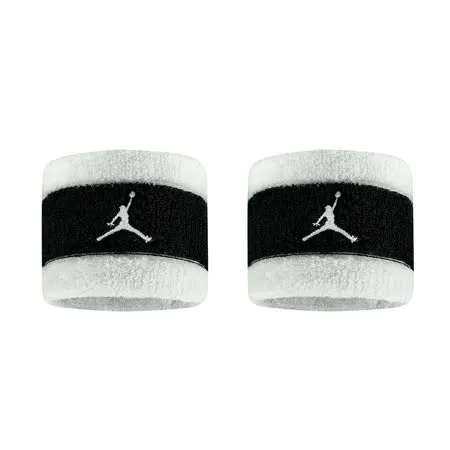 NIKE JORDAN M TERRY 腕帶-2入-護腕 籃球 羽球 網球 白黑 F