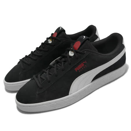 Puma 休閒鞋 Suede AS 男鞋 女鞋 黑 東奧 紀念款 紅標 經典 復古 麂皮 38193801 381938-01