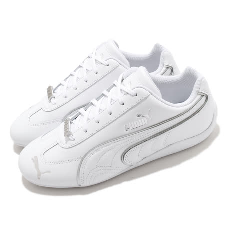 Puma 休閒鞋 Speedcat LS Metallic Wns 女鞋 白 銀 復古 皮革 經典款 38066202