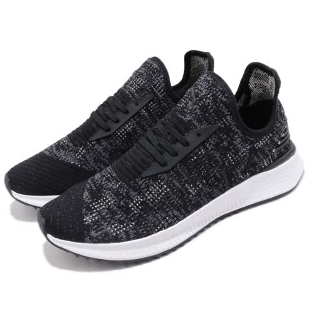 Puma 慢跑鞋 AVID EvoKnit Mosaic 男鞋 黑 針織 路跑 運動鞋36660102