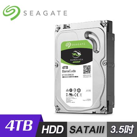 【Seagate 希捷】BarraCuda 4TB 3.5吋 內接式硬碟 [ST4000DM004]