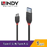 【LINDY 林帝】USB 3.2 GEN 2 TYPE-C/公 TO TYPE-A/公 傳輸線-1M [36916_A]