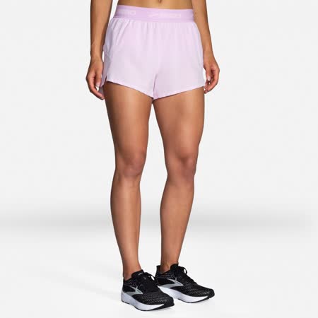 BROOKS 女 Chaser 3吋慢跑短褲_藕紫(221463571)