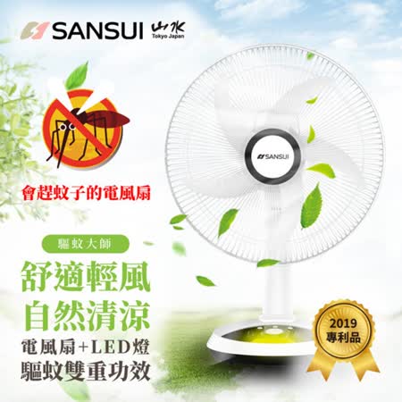 SANSUI 山水 14吋
LED智慧雙效驅蚊DC扇 