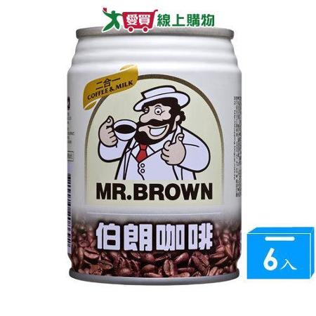 金車伯朗2合1咖啡240ml*6入