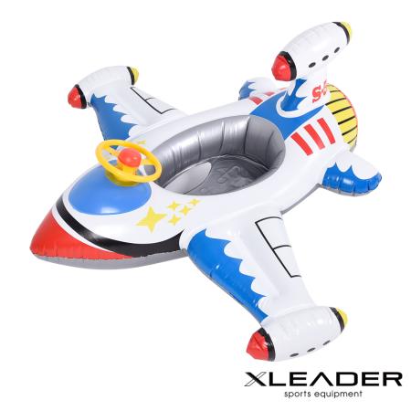 Leader X 網紅爆款 加厚防爆喇叭方向盤飛機戲水坐騎 兒童造型游泳圈(適用1-3歲)