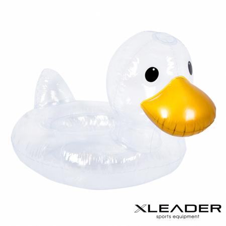  Leader X 透明鴨鴨充氣含座游泳圈 兒童泳圈(適用0-4歲)