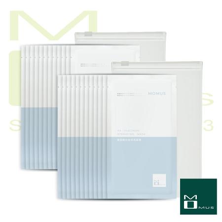 MOMUS 玻尿酸白金保濕面膜（12片/袋．2入）