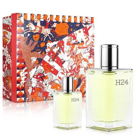 HERMES 愛馬仕 H24男性淡香水禮盒(淡香水100ml+小香12.5ml)