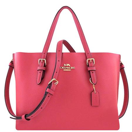 COACH 
皮革手提/斜背兩用包
