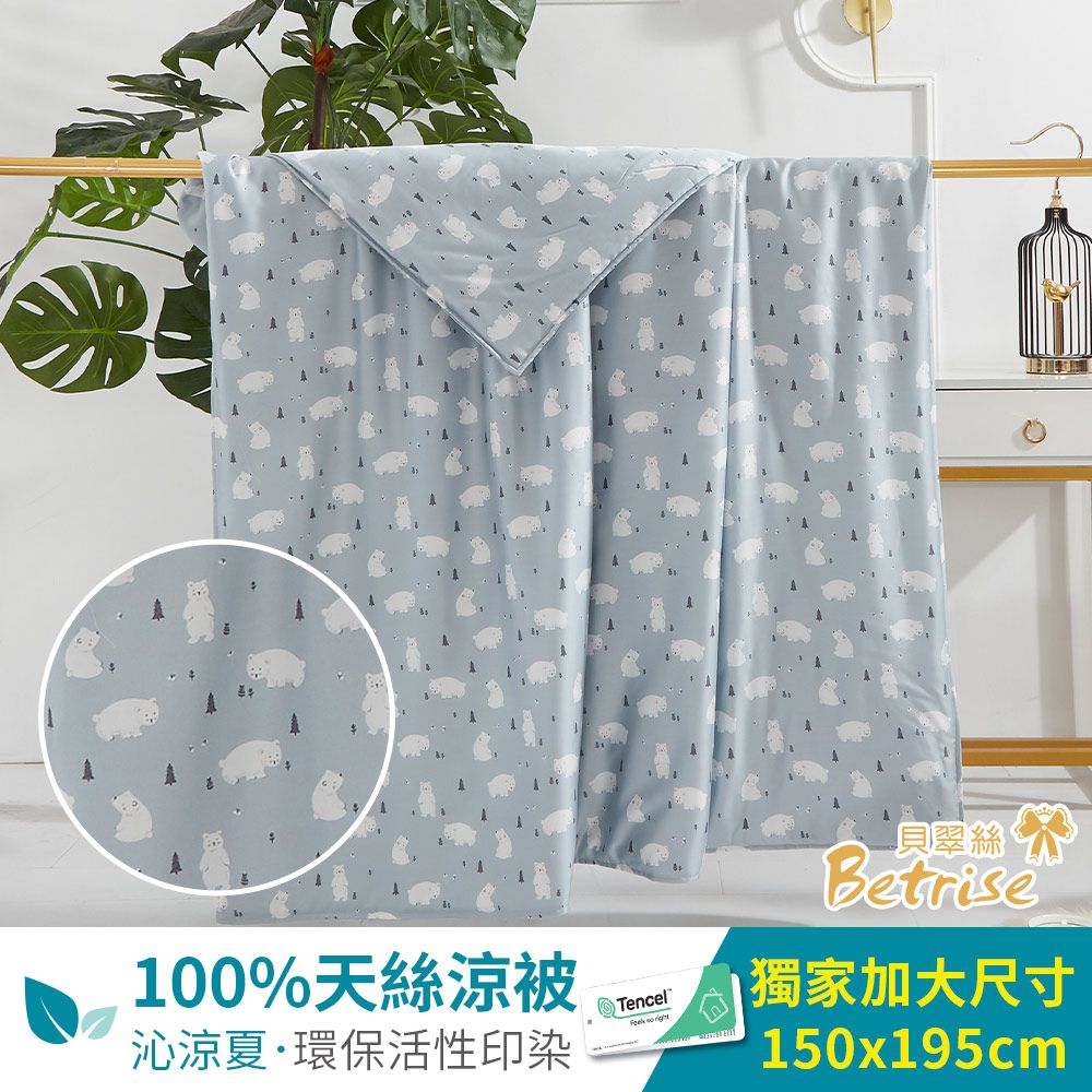 【Betrise多款任選】100%純天絲鋪棉四季被5X6.5尺-獨家加大尺寸