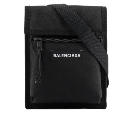 【BALENCIAGA】Explorer尼龍小型斜背包(黑色)