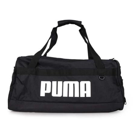 PUMA 運動中袋-旅行袋 運動袋 肩背包 黑白 F