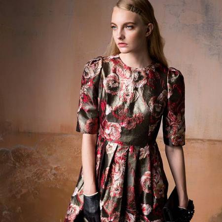 PANGCHI龐吉
瀲灩瑰紫七分袖洋裝