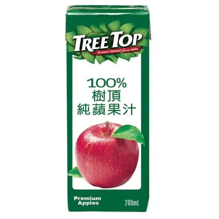 《TreeTop》樹頂100%蘋果汁200mlx24入