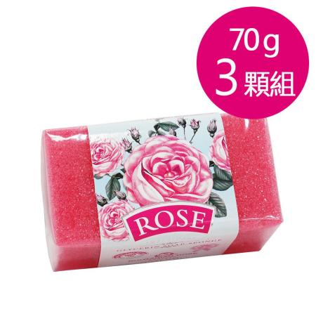 保加利亞 玫瑰精油
去角質海綿皂70公克x3