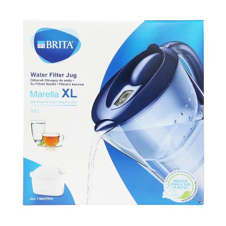 【1壺1芯】德國原裝BRITA Marella XL馬利拉濾水壺3.5L (內含1入濾芯)