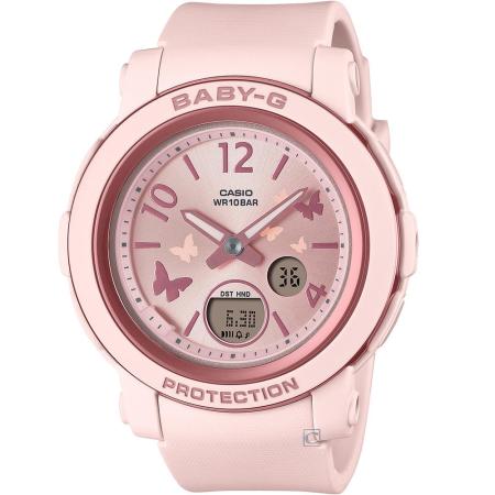 CASIO Baby-G 彩蝶飛飛運動錶-粉 BGA-290BD-4A_41.5mm