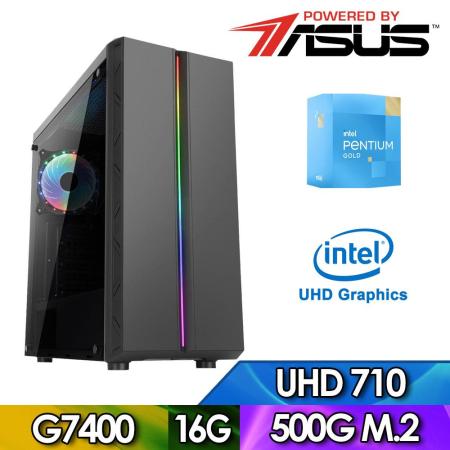 華碩H610平台【變換魔鎧】Pentium系列雙核 SSD高速效能電腦