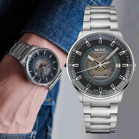 MIDO美度 COMMANDER 香榭系列 鏤空機械腕錶／M0214071141100／40mm